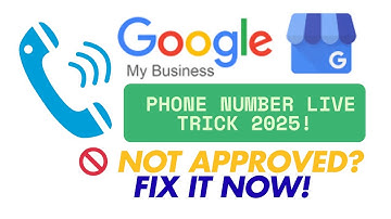 Google My Business Phone Number Not Approved | Phone Number Not Approved in Google Business Profile