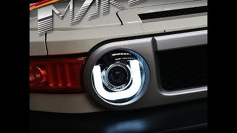 Mars Performance Black 3D LED Day-Time DRL Dual Beam Projector Head Lights for Toyota FJ-Cruiser