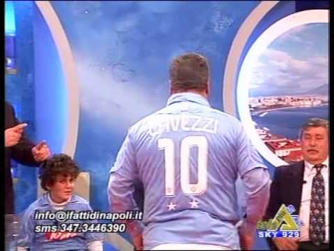 FATTI NAPOLI MAGLIA N.10 DI MARADONA A LAVEZZI DA GINO PATRONE