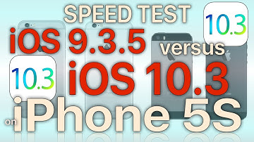 iPhone 5S  : iOS 9.3.5 vs iOS 10.3 with APFS (Build 14E277) Performance / Speed Test