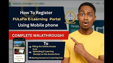 How to Register E-Learning Hub FULafia Portal | Step-by-Step Guide for Students