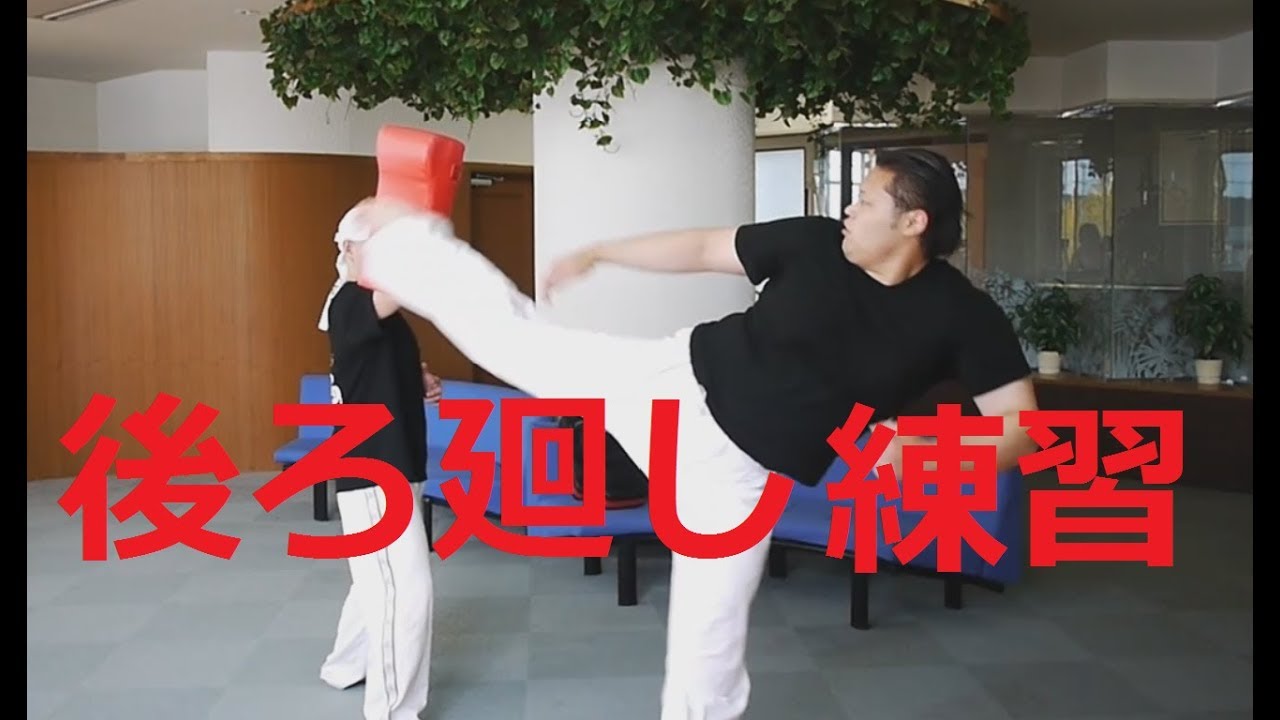 体固い奴が後ろ回し蹴りをひたすら練習 ハヤテ流格闘技 Youtube