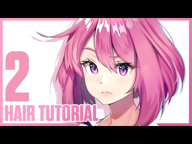 How to color anime hair step by step