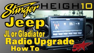 Jeep Gladiator Heigh10 radio upgrade install how to