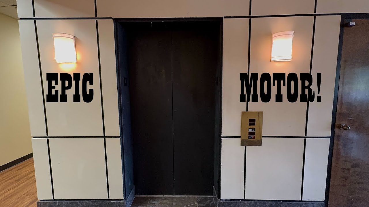 Cary, NC: Otis Hydraulic Elevator at 1140 Kildaire Farm Rd. EPIC MOTOR ALERT!