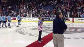 Noah Turner Sings the National Anthem at the Citizens Bank Arena 3-29-13