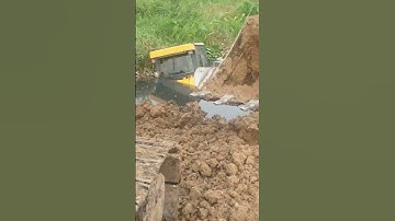Wow Bad Day Working Bulldozer Sinking In Deep Water