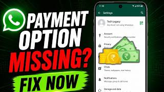 How to Fix WhatsApp Payment Option Not Showing on Android & iPhone