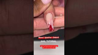 BLOOD SPLATTER ON NAILS| FT NOT POLISH CHOCLIT BAR ACRYLIC halloweennails notpolish