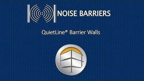Recorded Webinar - QuietLine Noise Barrier Walls