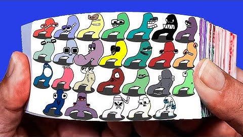 Alphabet Lore But All 26 Letters Transform A Flipbook Animation