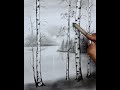 Birch Tree Landscape Drawing for Beginners by Pencil | How to Draw Birch Tree Step by Step