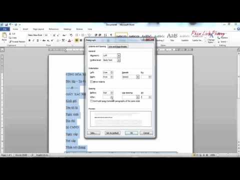 HƯỚNG DẪN CÁCH TRÌNH BÀY VĂN BẢN CHÍNH QUY TRONG WORD 2010