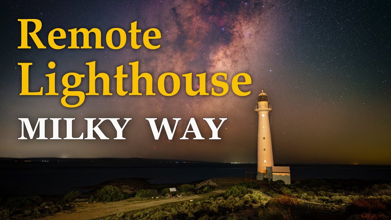 Remote Lighthouse Milky Way
