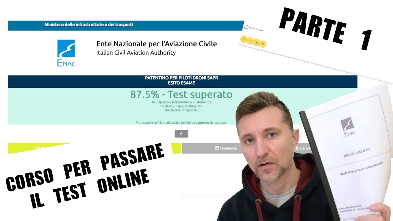 PATENTINO DRONI - CORSO PER PASSARE IL TEST ONLINE PARTE 1 - YouTube