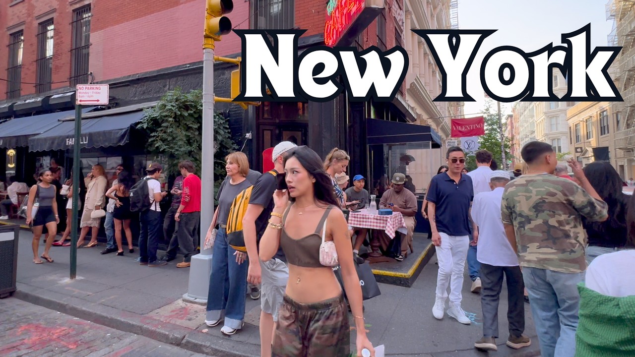New York, Amerika Serikat | SoHo & Nolita NYC | Tur Jalan Kaki 4K