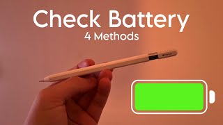 How to check Apple Pencil USB C Battery Percentage
