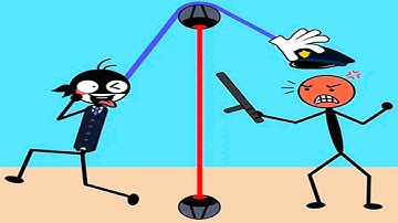 Stickman MasterThief - Thief Puzzle Level 41-80 Gameplay Walkthrough - Funny Stickman Puzzle Game