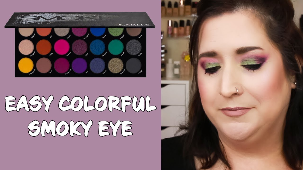 EASY COLORFUL SMOKY EYE Karity Smoky Palette 80s Glam Eyeshadow