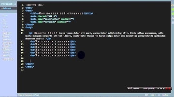 Урок 1  . Создание сайта с нуля , верстка на html5 ,css3