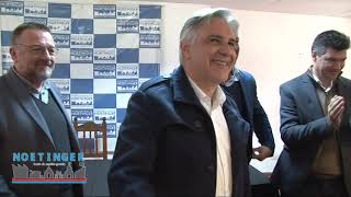 Martin Llaryora Gobernador de Cordoba en Noetinger