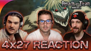 Attack On Titan 4x27 Reaction!! 