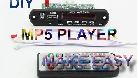 How to make mp5 bluetooth & usb audio video player#TEBD