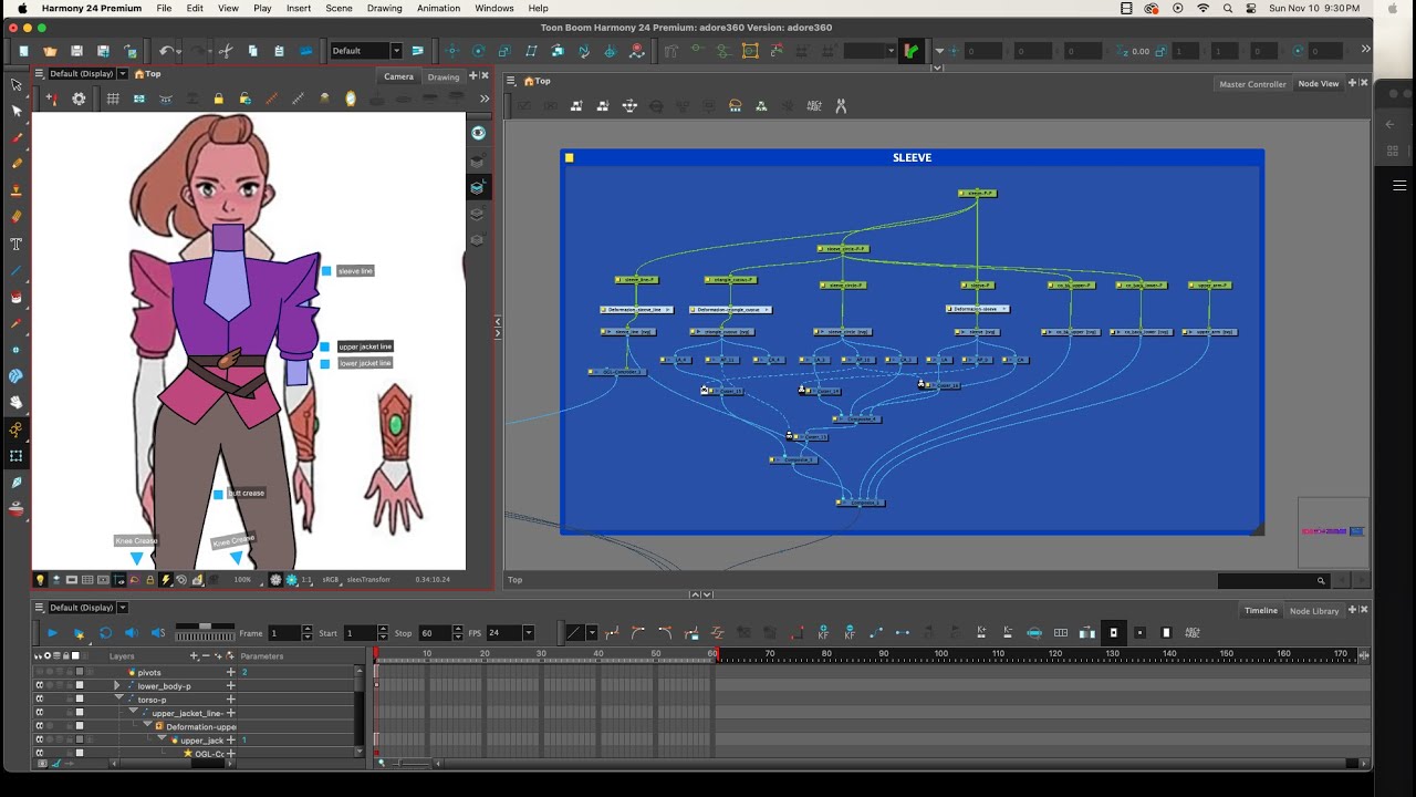 Rigging a 360 Character in Harmony Premium Part 10: the sleeve - YouTube