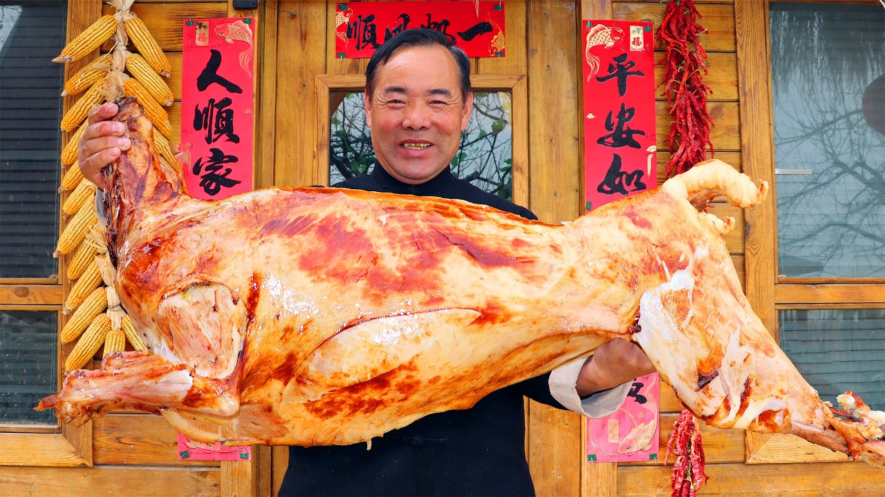 Full Sheep With Rice GIANT Whole Sheep Cooked Until Skin is Crispy! Great To Share With ...