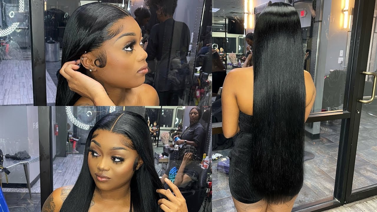 It's The Jet Black Hair Color For Me! | 30" Straight Wig Install X SlayedBy Jordan🔥 | 