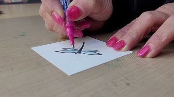 Glue Pen and gilding flakes