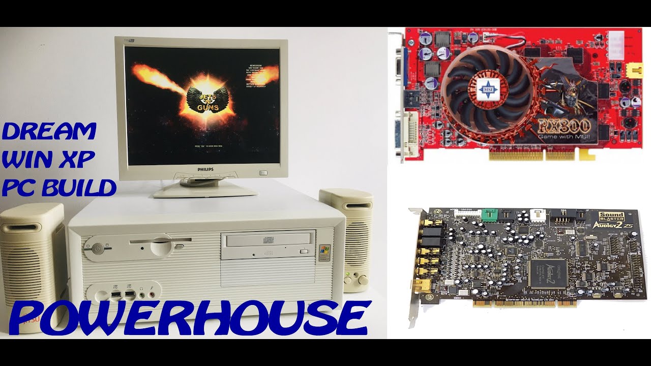 Retro Win XP PC Build P4 D865Perl RX800 Audigy2 and GAMEPLAY - YouTube