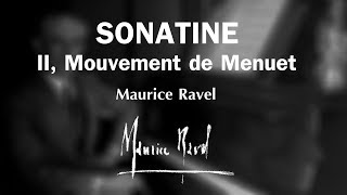 Maurice Ravel - Sonatina, Sonatine:  II, Mouvement de Menuet - Alice Ader, piano