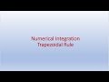 Numerical Integration - Trapezoidal Rule