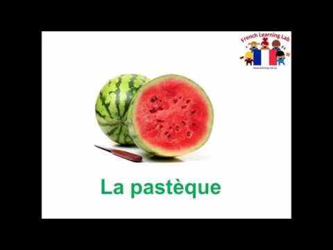 Les fruits - fruit vocabulary en français