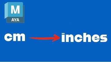Change Units in Maya - Centimeters to Inches