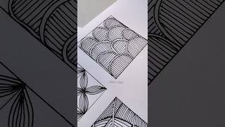 ✨part 4- zentangle pattern for beginners #art #zentangleart #shorts