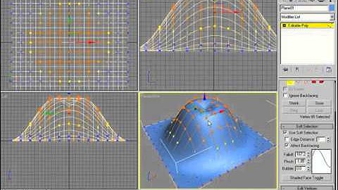 3Ds Max   Legacy Video Training   Polygonal Modeling Tools   04   Soft Selections