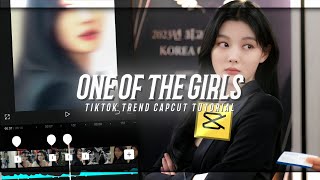 ONE OF THE GIRLS NEW TIKTOK TREND EDIT CAPCUT TUTORIAL