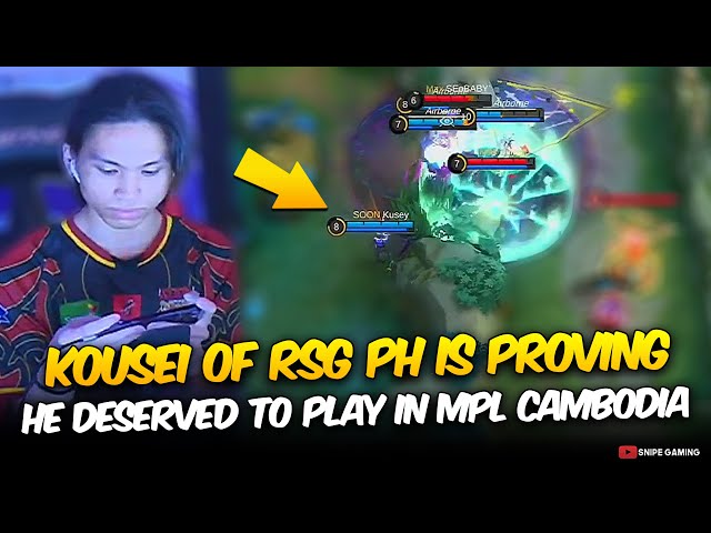 KOUSEI of RSG PH is PROVING HE DESERVED to PLAY in MPL CAMBODIA . . . 😮 class=