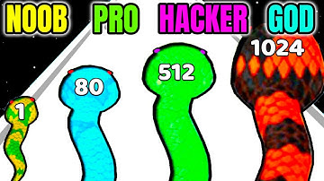 Snake Shooter 3D - NOOB vs PRO vs HACKER v GOD