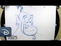 How-To Draw Aladdin’s Pal, Genie | Disney’s Hollywood Studios