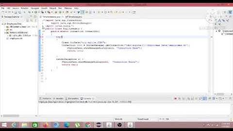 Project | Employee database management system | Java