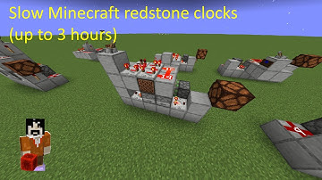 Slow redstone clocks in Minecraft, compact and configurable (Java/Bedrock 1.19 survival)