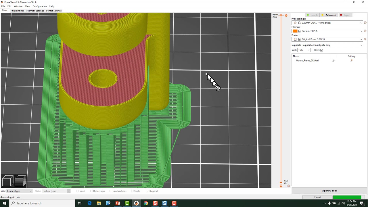 Prusa Slicer bed adhesion and support Video YouTube