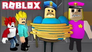 BUFF POLICE GIRL FAMILY PRISON RUN ESCAPE In Roblox 👮‍♀️👮‍♀️ Khaleel and Motu Gameplay