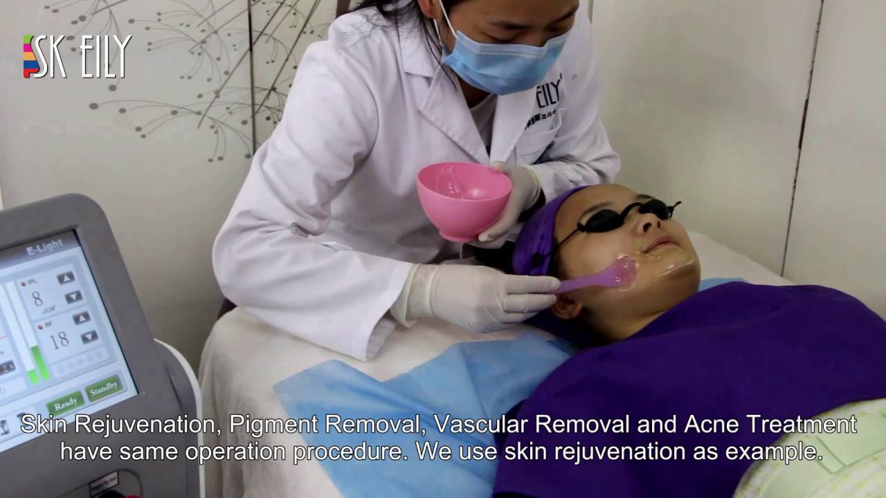 IPL SHR Hair removal machine operation