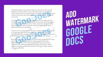 How to Add a Watermark in Google Docs | Insert Watermark Google Docs 2022