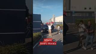 Alvaro Morata - Arrivo A Milano Linate