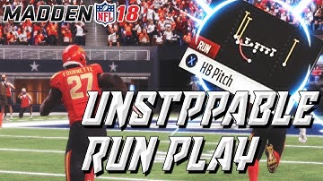 CHEESIEST UNSTOPPABLE GLITCH PLAY! WEST COAST HB TOSS GLITCH PLAY | BEST RUN PLAY | MADDEN 18 TIPS